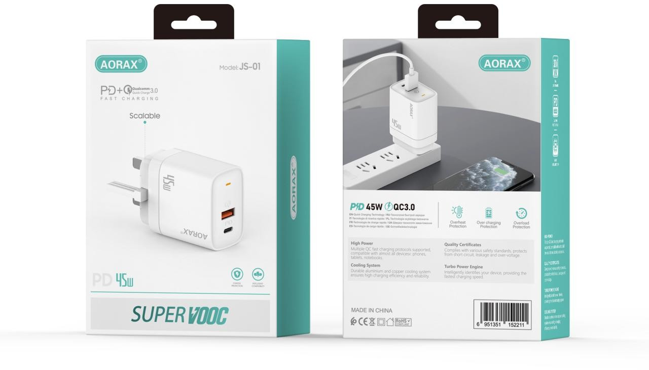 JS-01 3pin PD+QC 45W